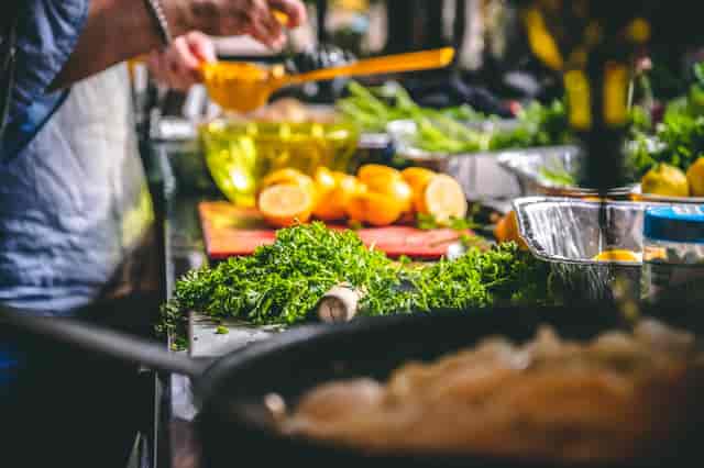 Meal prep of a variety of veggies and rice