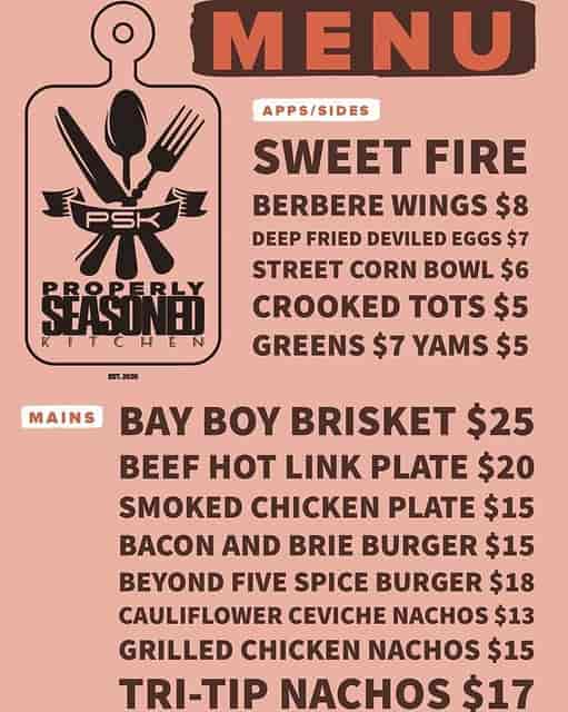 Updated Menu