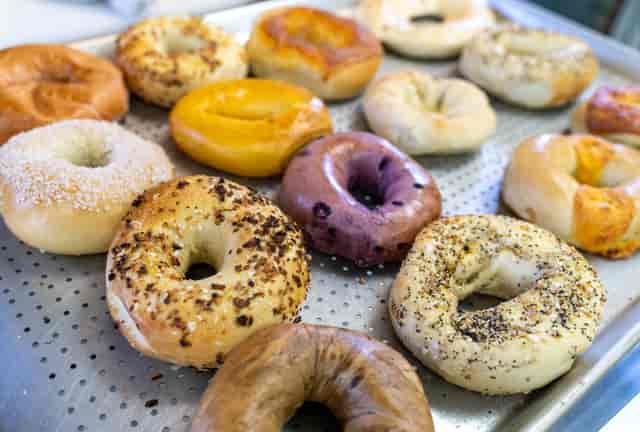 tray of bagels