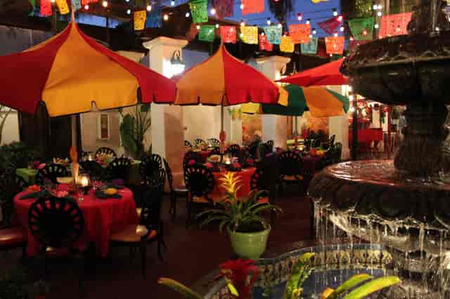 patio at night