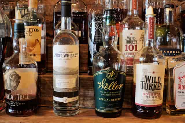 bottles of alcohol