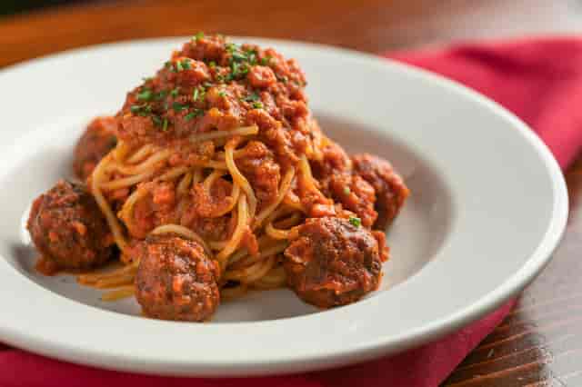 spaghetti and meatballs