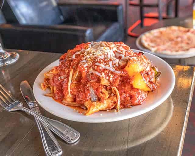 Ziti and peppers