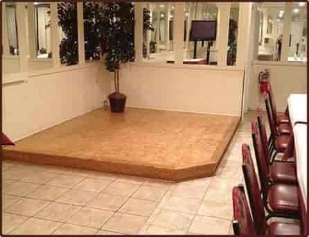 stage area