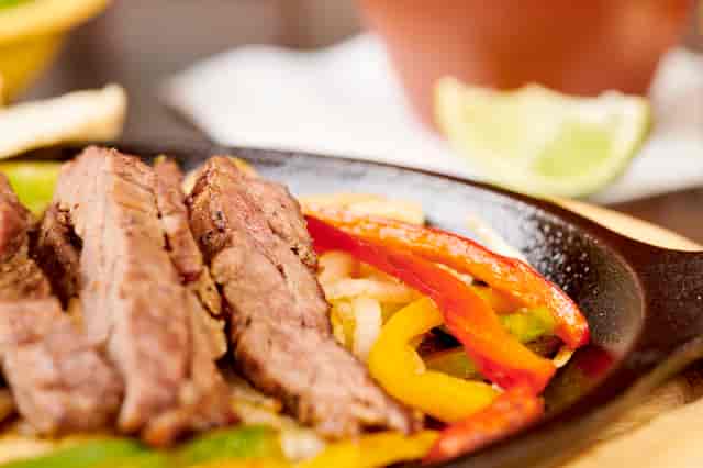 close up steak