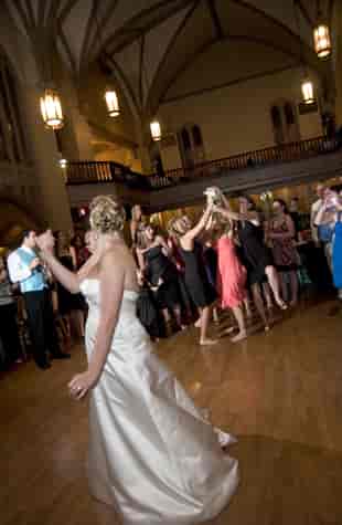Bride dancing