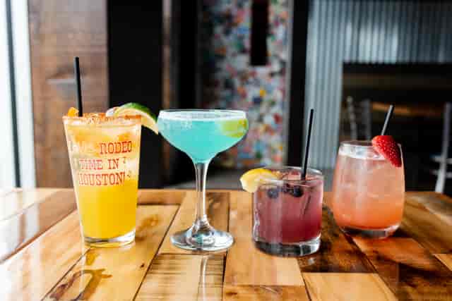 group of cocktails