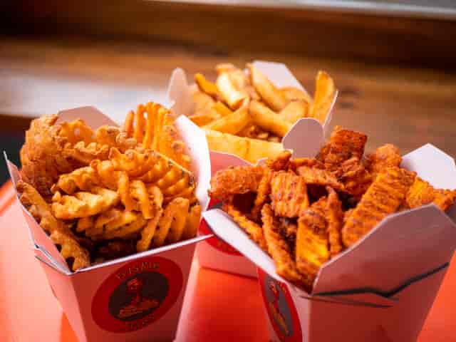 assortment of fries