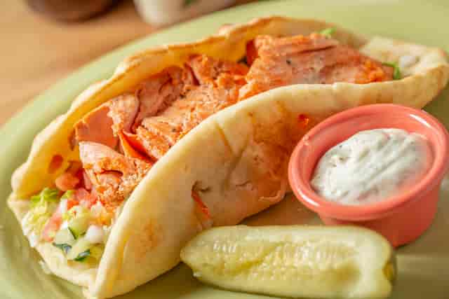 salmon gyro