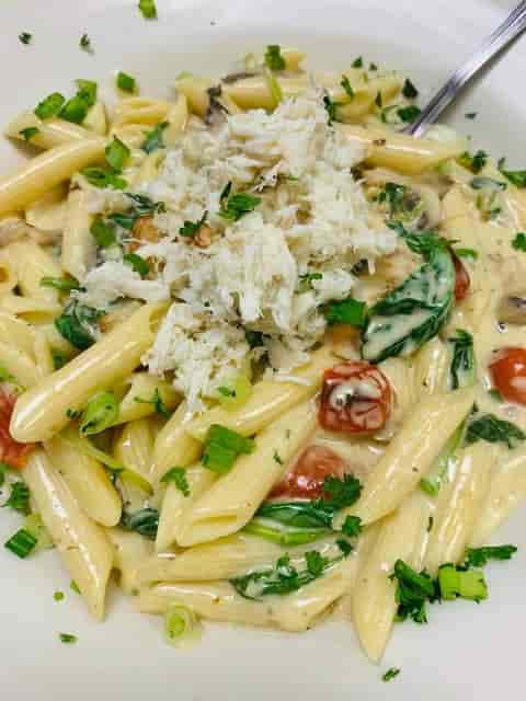 Crab n Shrimp Pasta