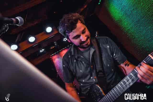 man playing guitar