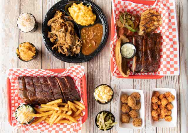 multiple dishes on table