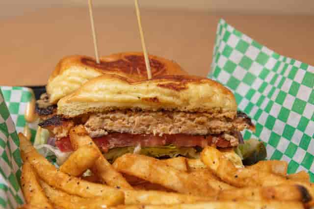 burger and fries