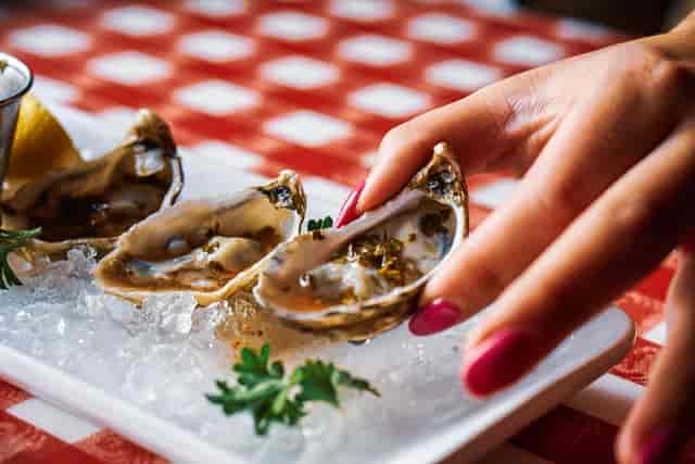 Raw Half Shell Oysters