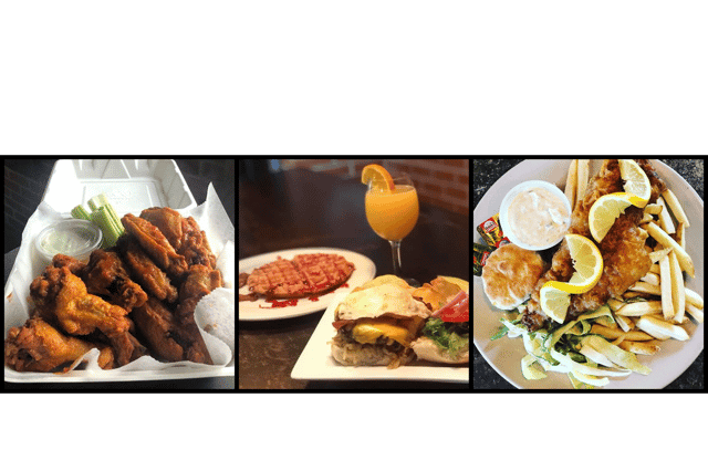 variety of dishes at Balloons