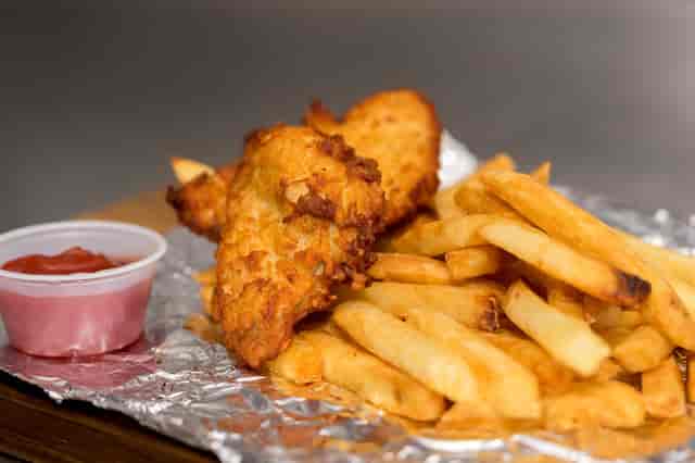 chicken and fries