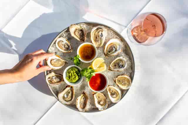 oysters on the half shell