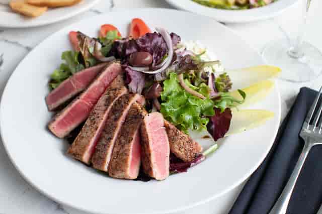 Seared rare ahi tuna