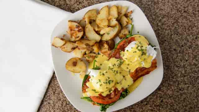 eggs, tomatoes, and potatoes