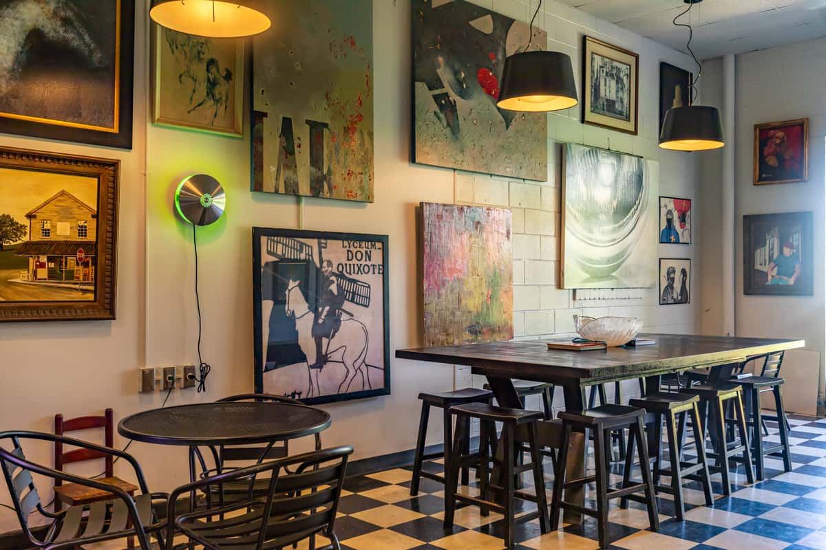 Interior seating area