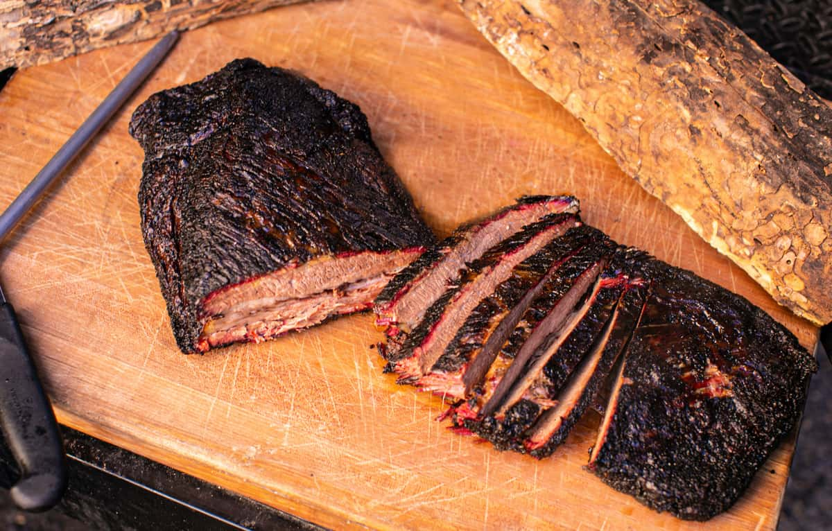 Mesquite smoked beef brisket