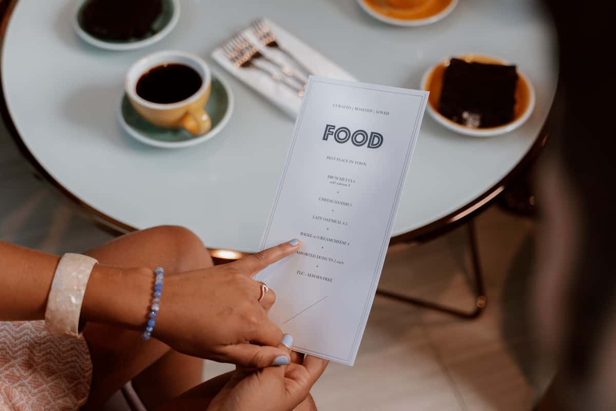 Modern Indian Menu