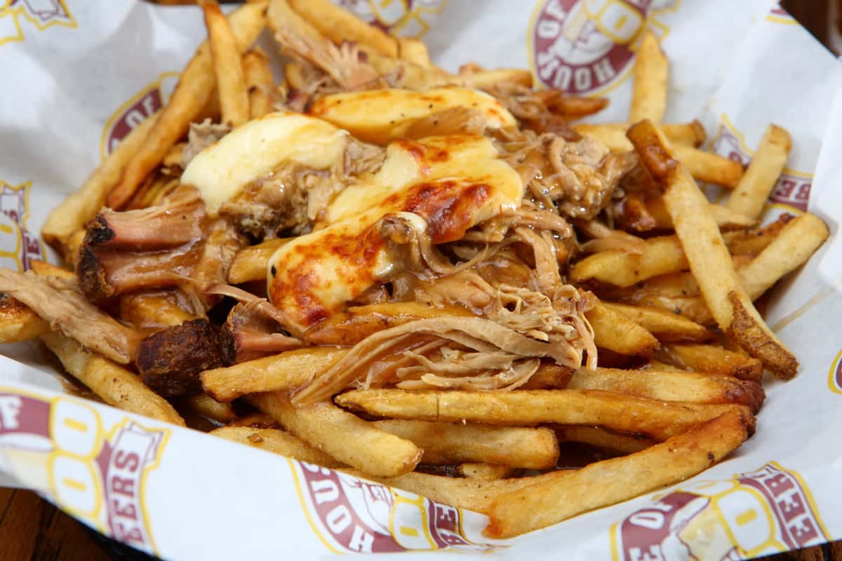 Poutine Menu House of 1000 Beers Bar & Grill in PA