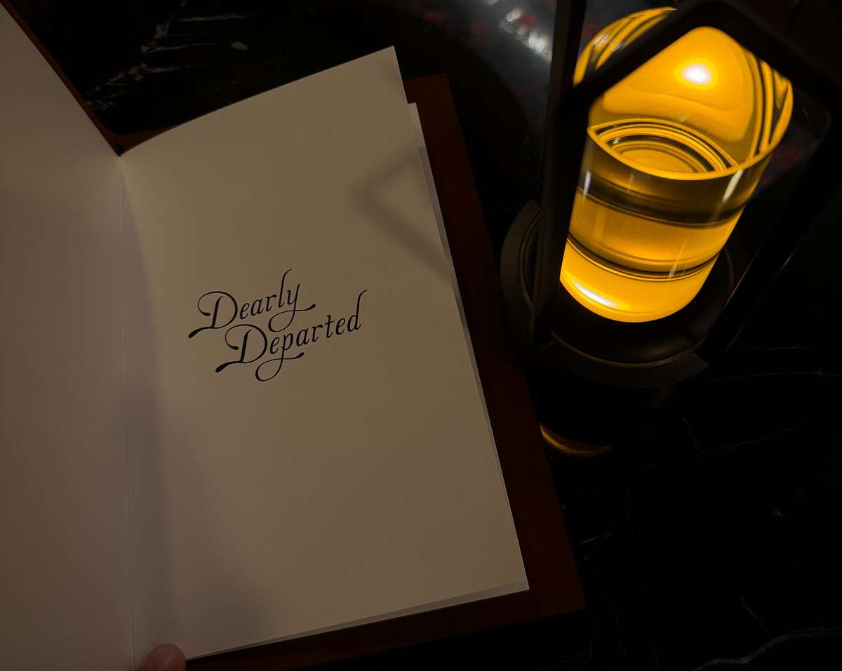 Menu and a candle
