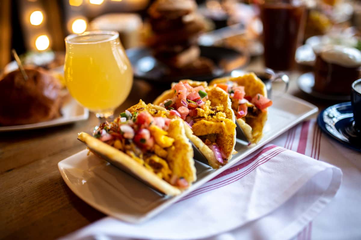 Pancake Tacos and Cocktail