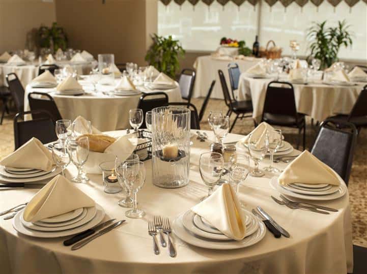 tables with place settings