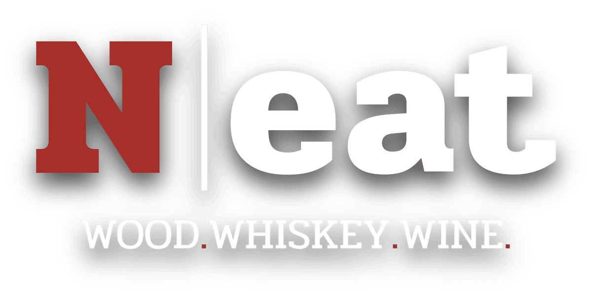 neat logo wood whiskey wine