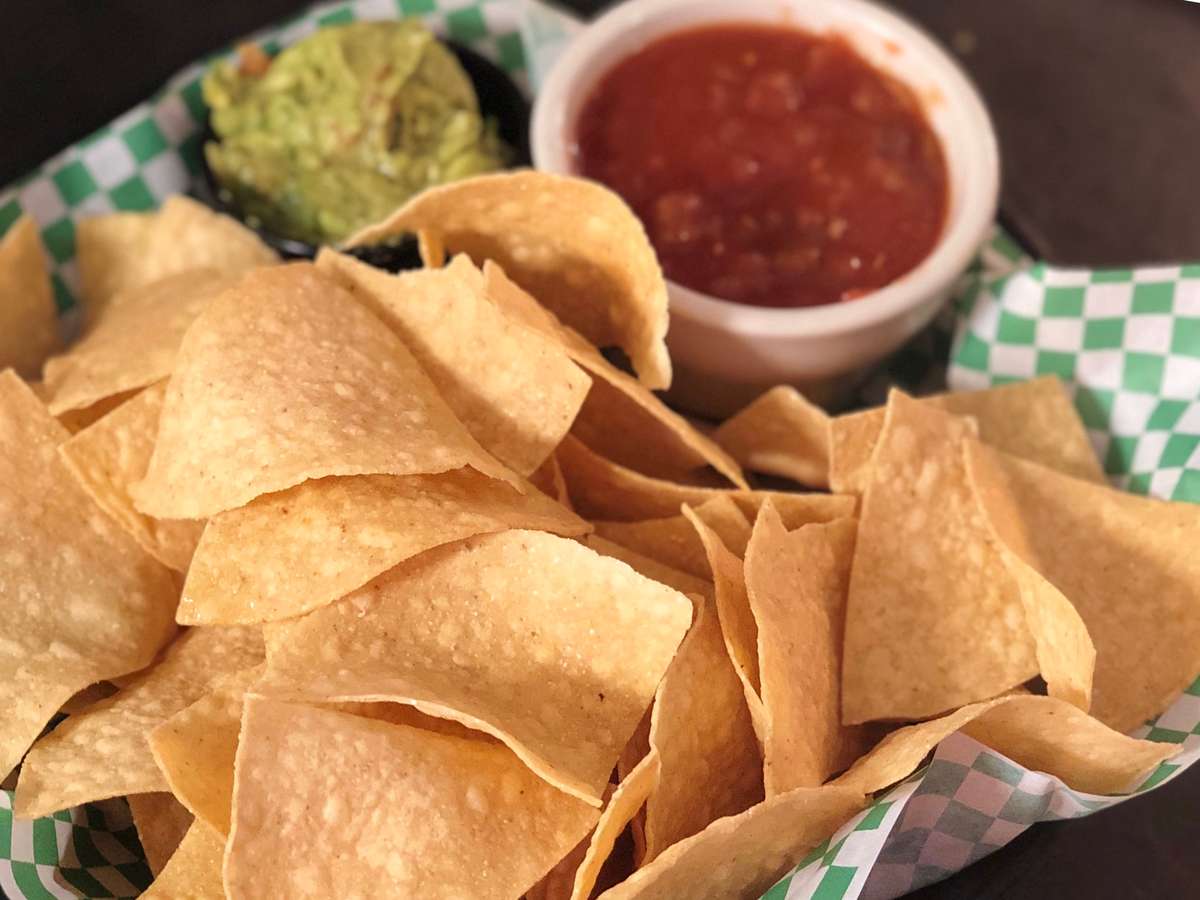 chips, salsa, and guacamole