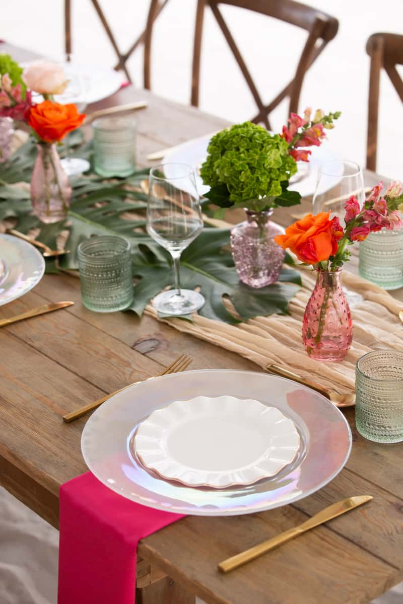 table set up