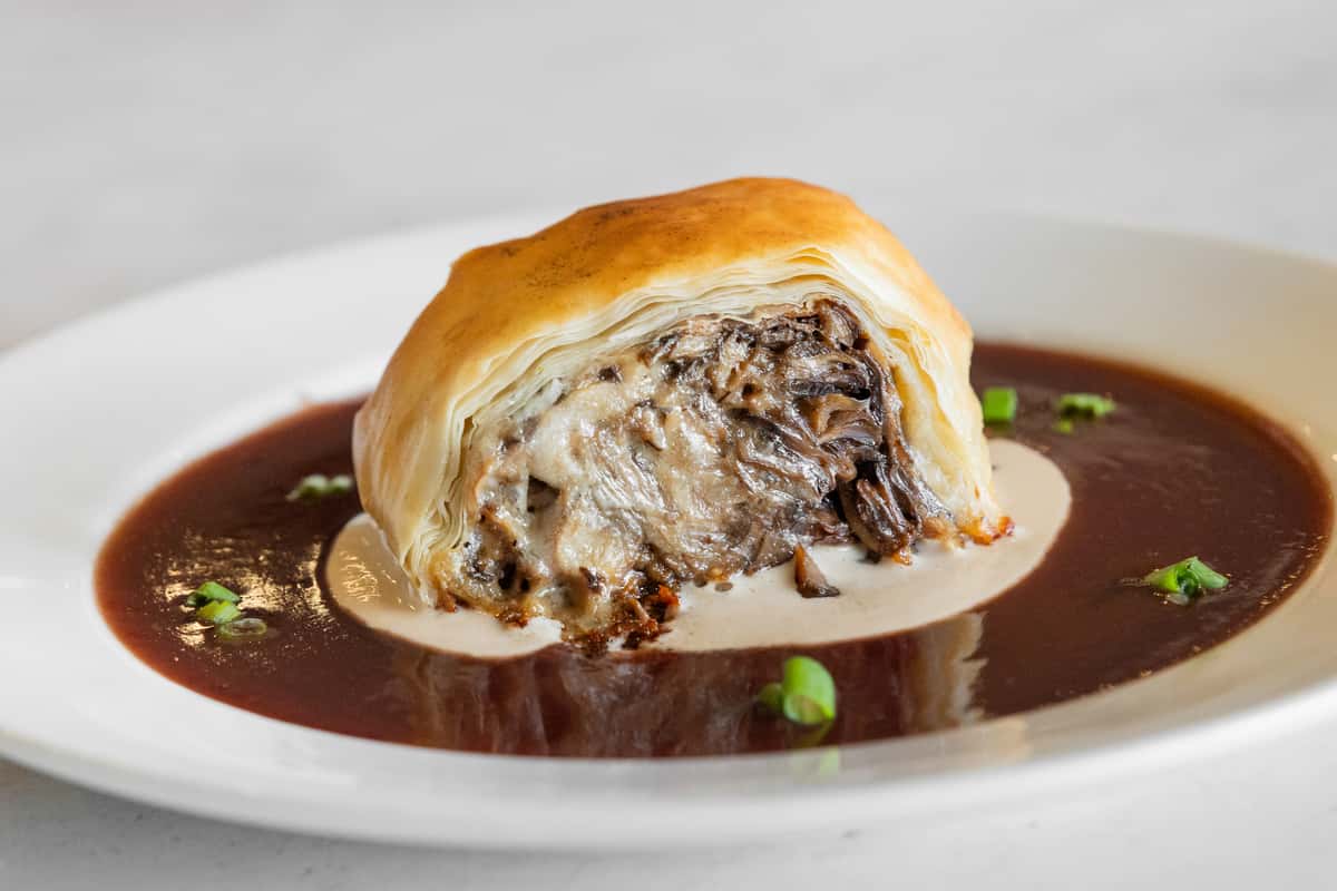 Wild Mixed Mushroom Strudel