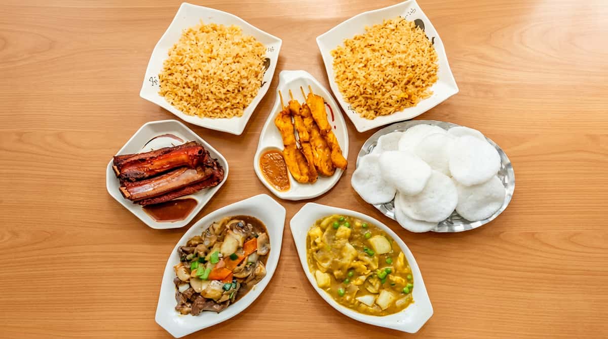 asian food spread