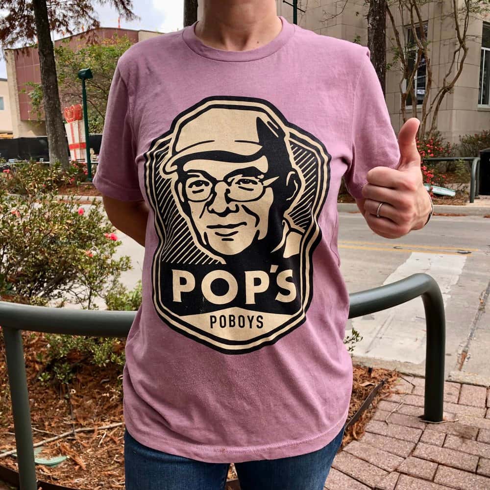 pop's poboys tshirt