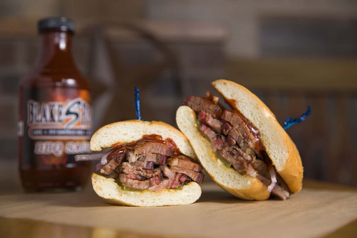 Beef Brisket Sandwich Full Café Menu Blake's Place Barbecue