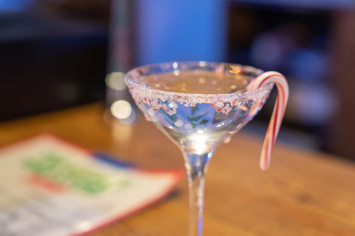 candy cane cocktail