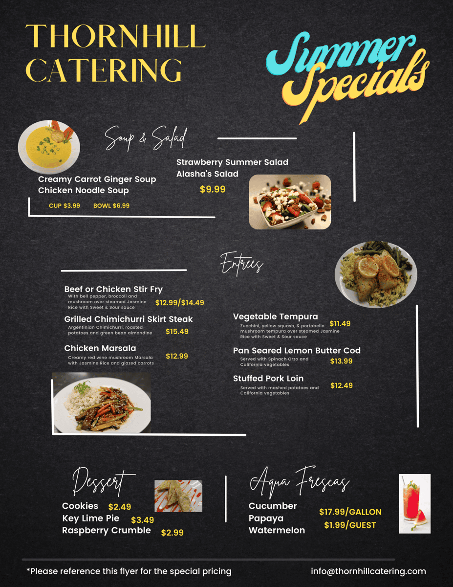 Summer Menu