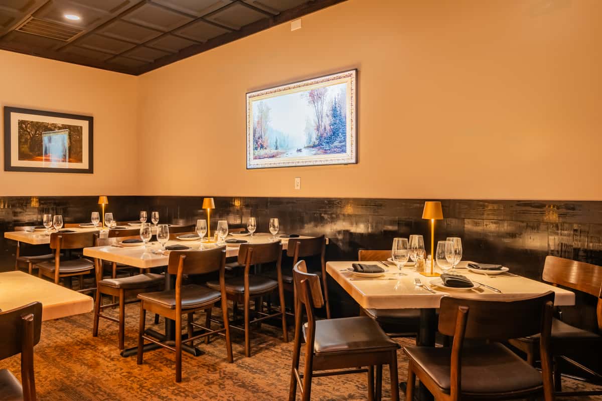 The Willis Room private dining space at Bianca's Restaurant in Albany, GA