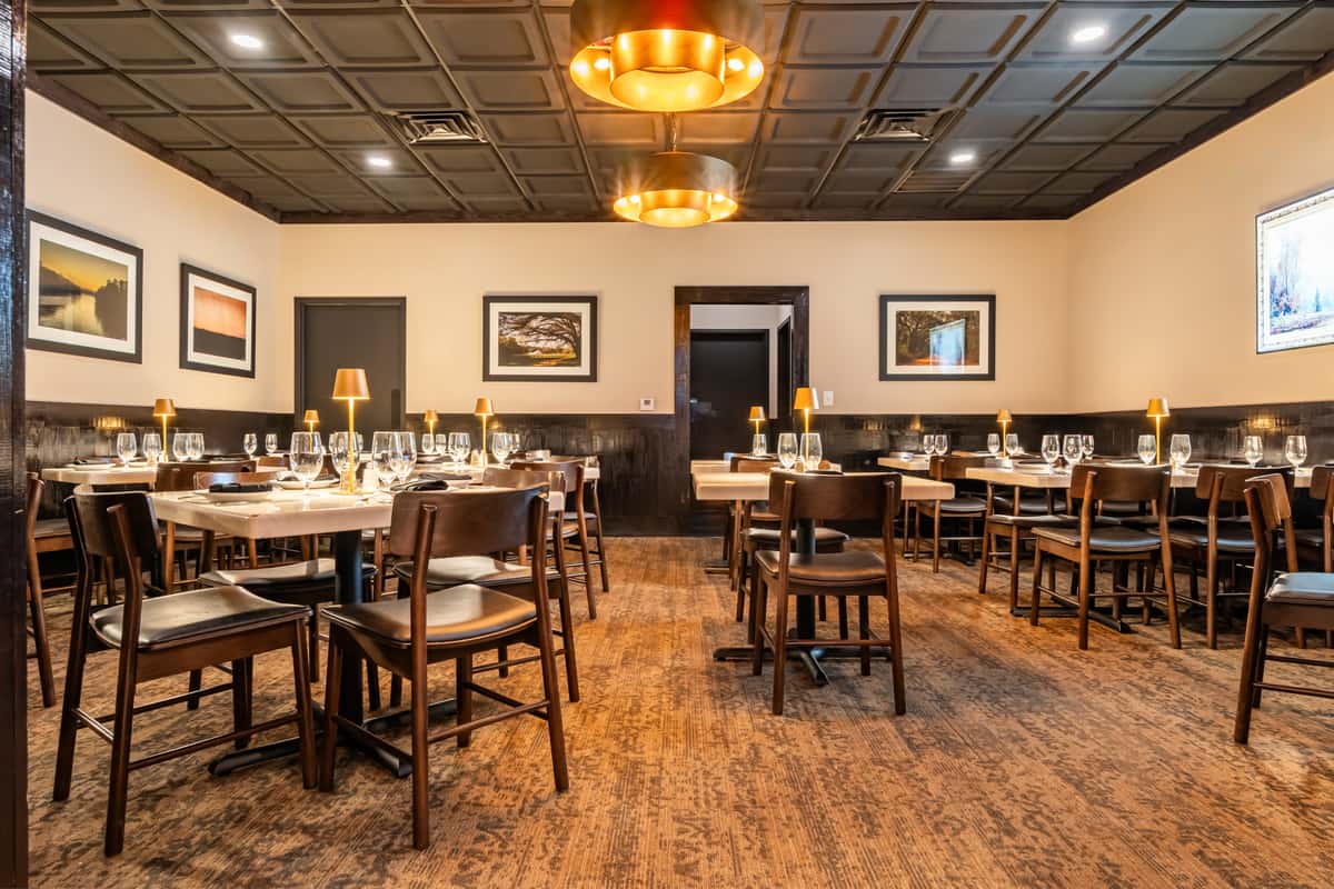 The Willis Room private dining space at Bianca's Restaurant in Albany, GA