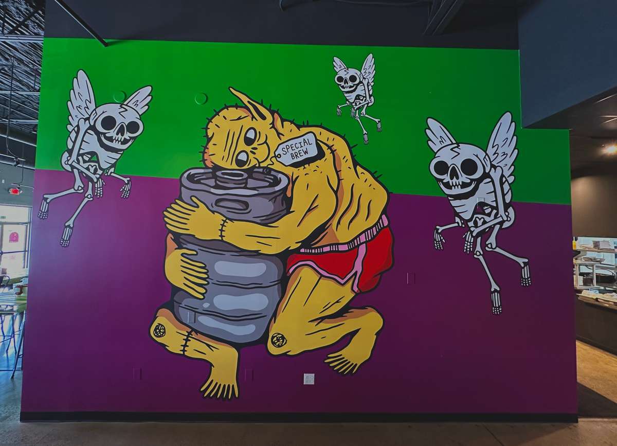 Keg Monster Wall Mural
