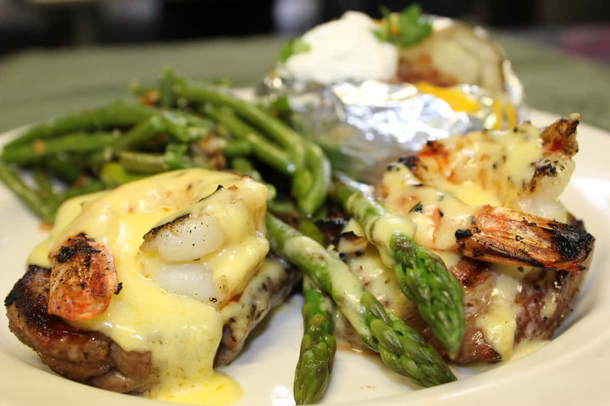 How to make Steak Oscar Style - Surf and Turf! 