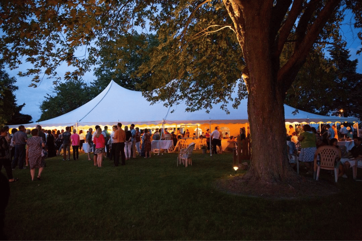 Outdoor event tent