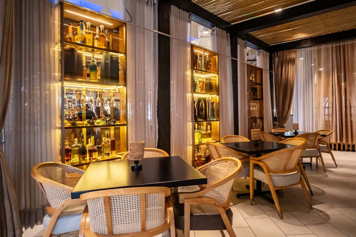 Interior dining space