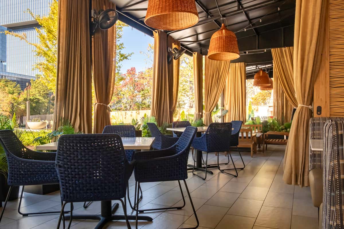 Exterior dining space