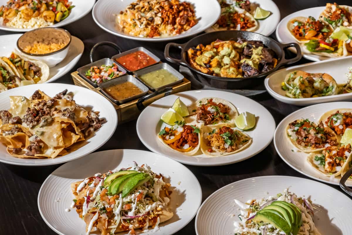 Mixed variety of food