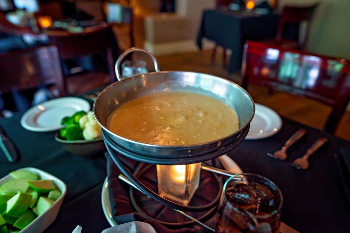 heating food at the table