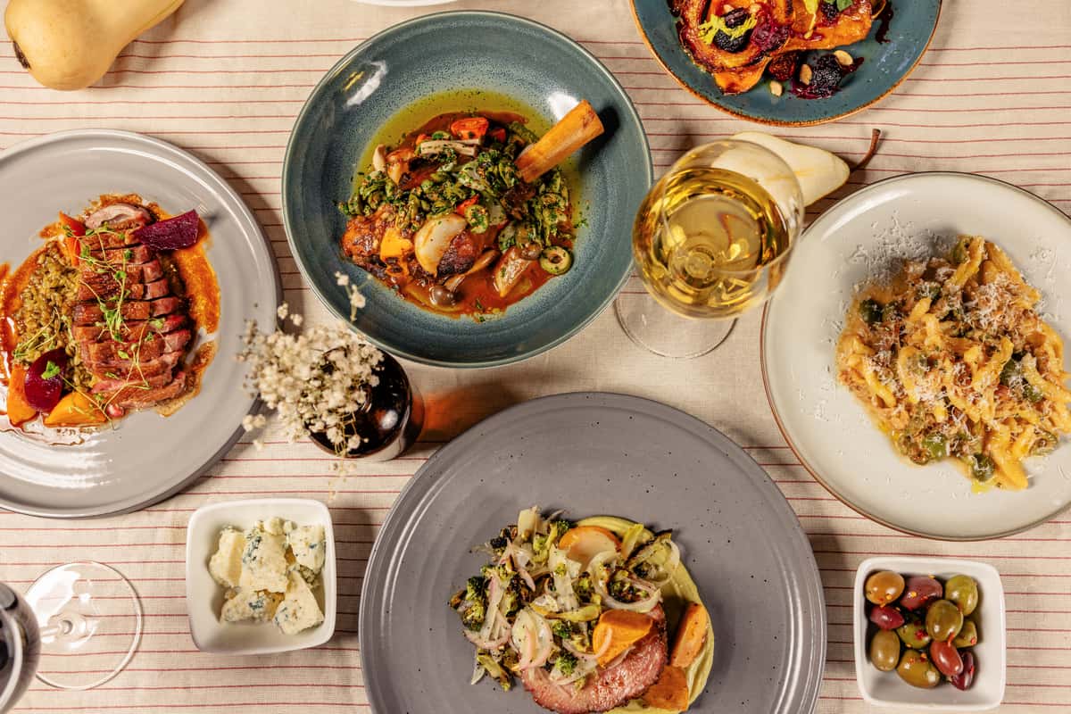 table of food