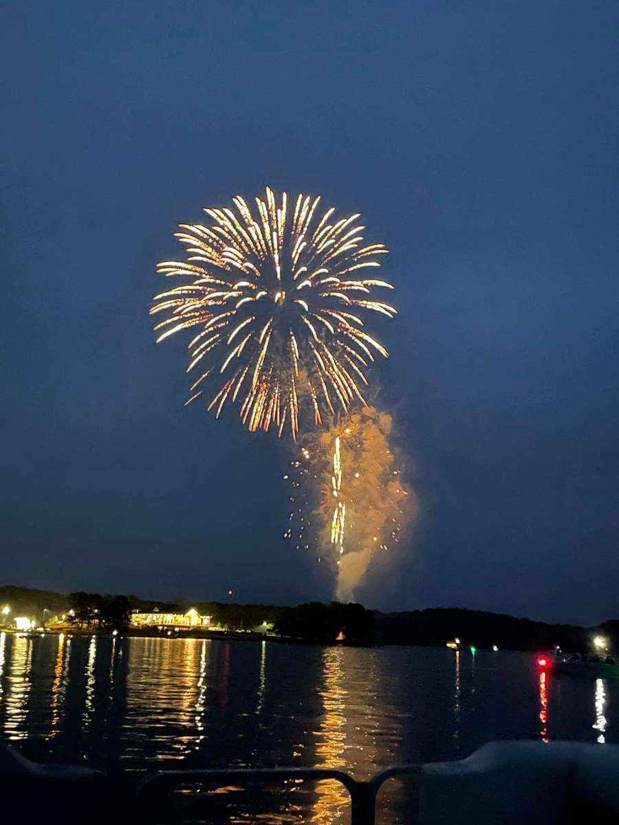 fireworks at night